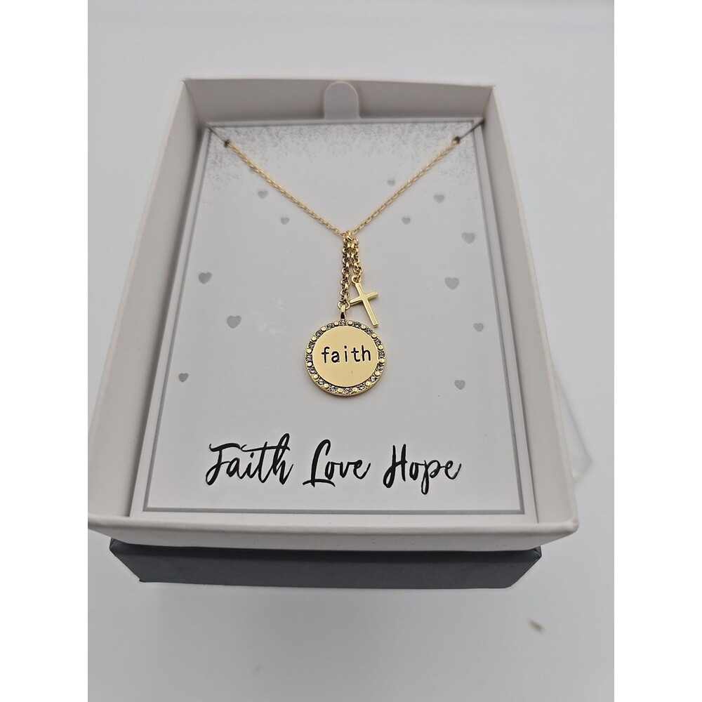 New Directions ~ Faith ~Necklace & Pendant ~ Faith New In Box Great Gift